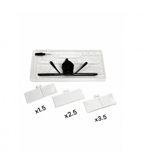 Watchmaker supporting glasses magnifier spectacle loupe with 3 lenses
