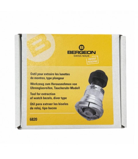 Bergeon 6820 tool for extraction of diver watch bezels