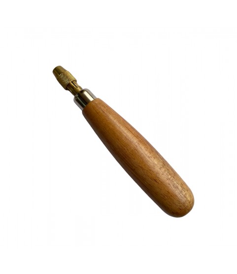 Wooden handle with chuck capacity Ø 3,30 mm for needle files with L 140-160 mm
