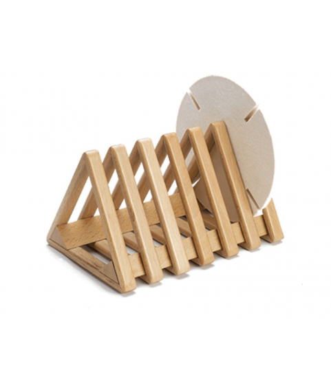 Wooden Organiser for felt wheels, grinding wheels and buffs with 6 slots