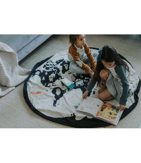 Play&Go® Worldmap/Stars Toy Storage Bag