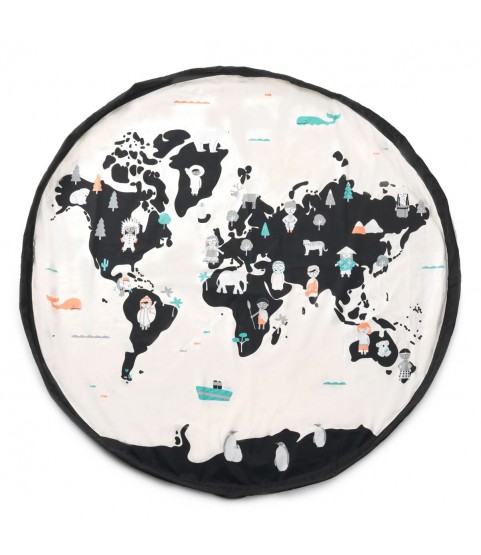 Play&Go® Worldmap/Stars Toy Storage Bag
