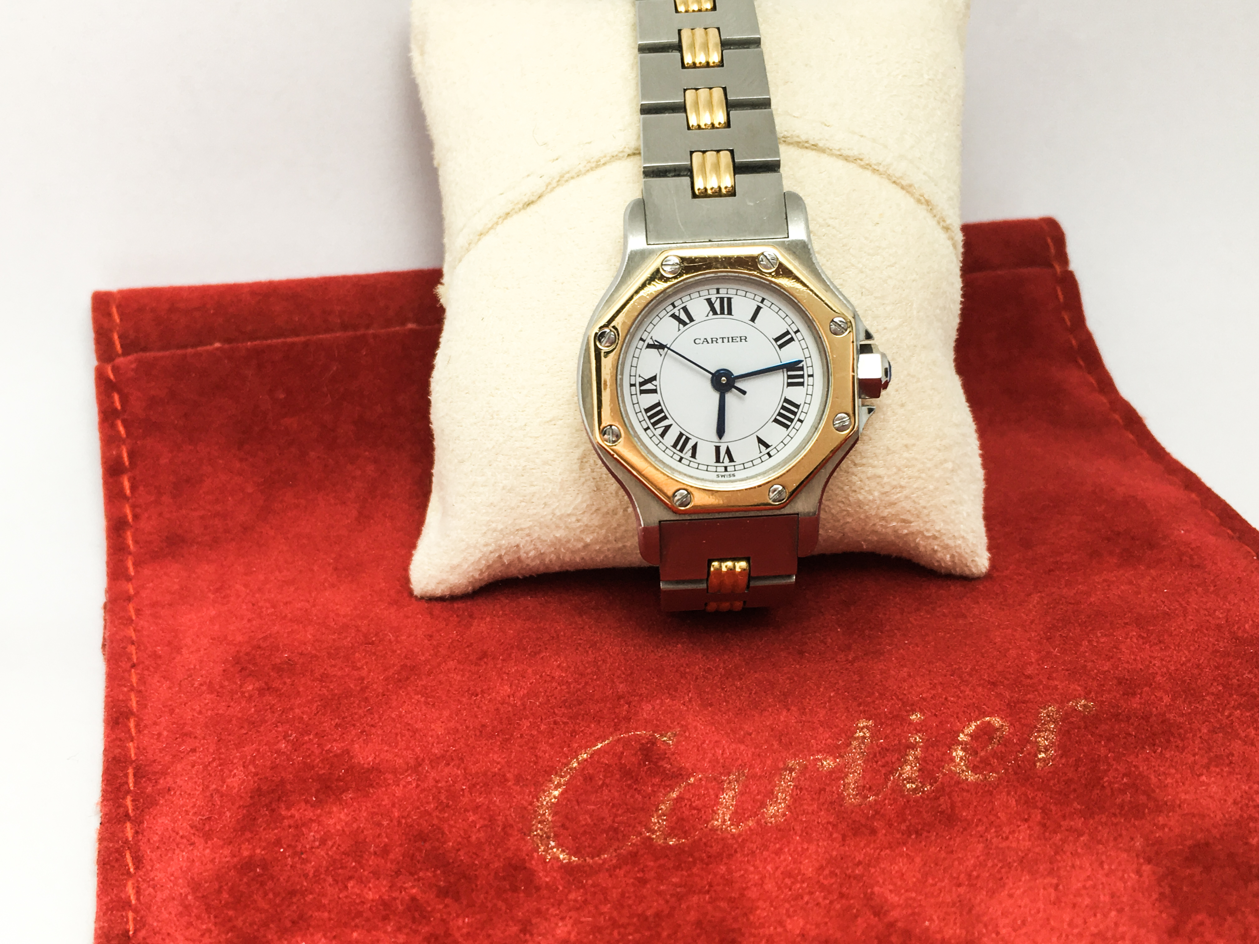 Automatic Cartier Santos Ronde Two Tone 