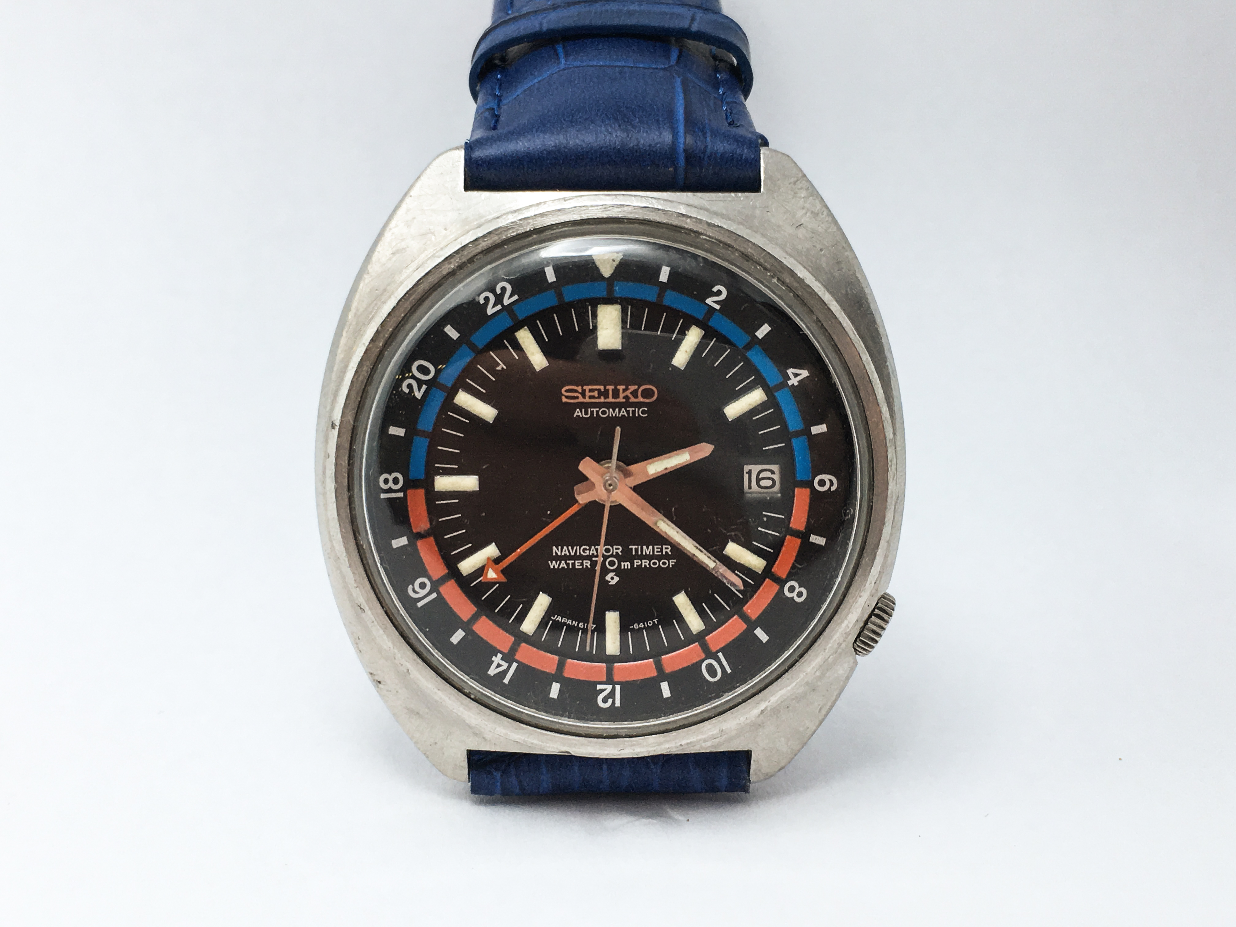 Vintage Seiko Navigator Timer Men's Watch 6117-6410 Automatic  mm -  Seiko