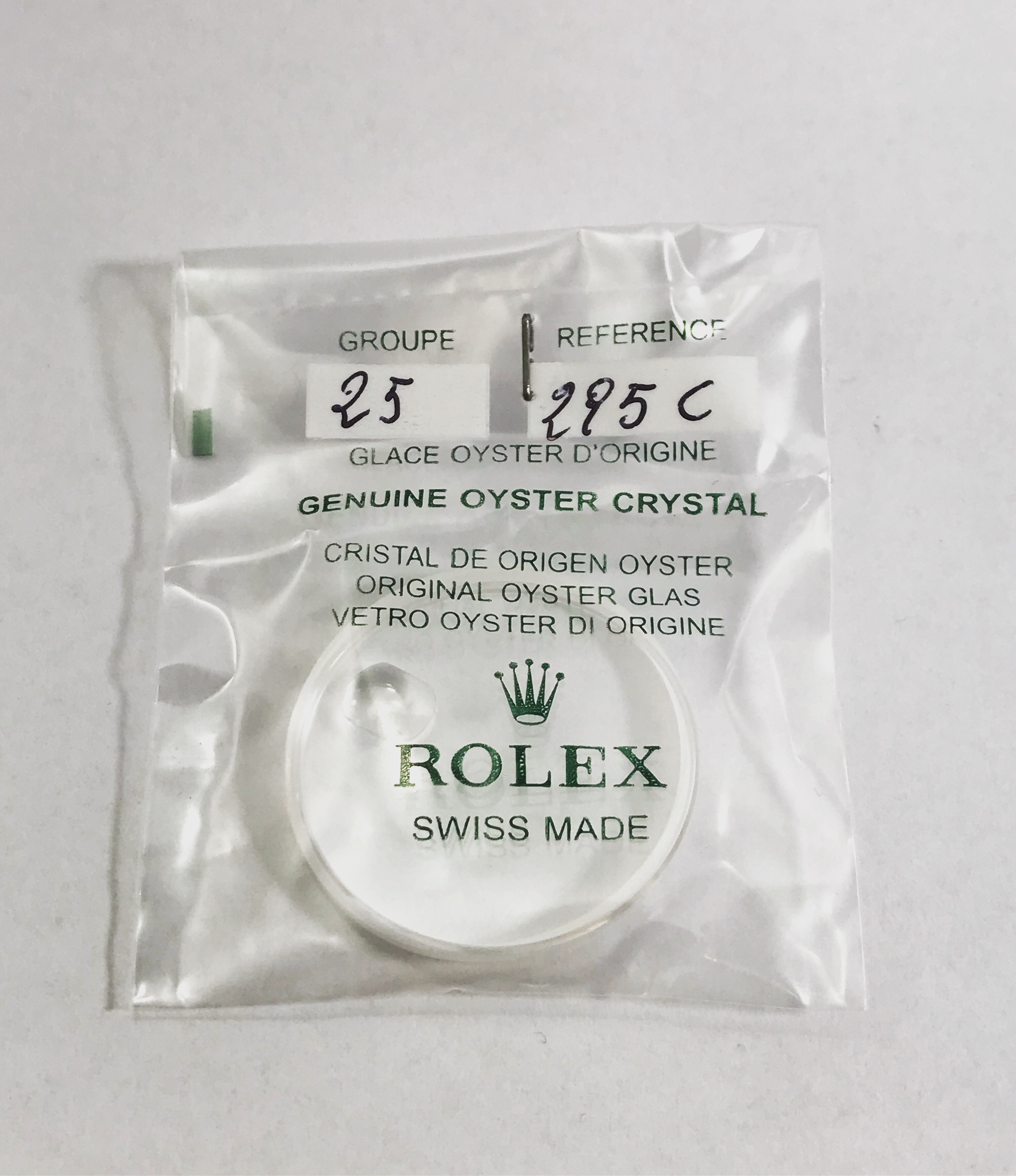 Rolex Sapphire Crystal glass old production 16800, 16710 - Rolex