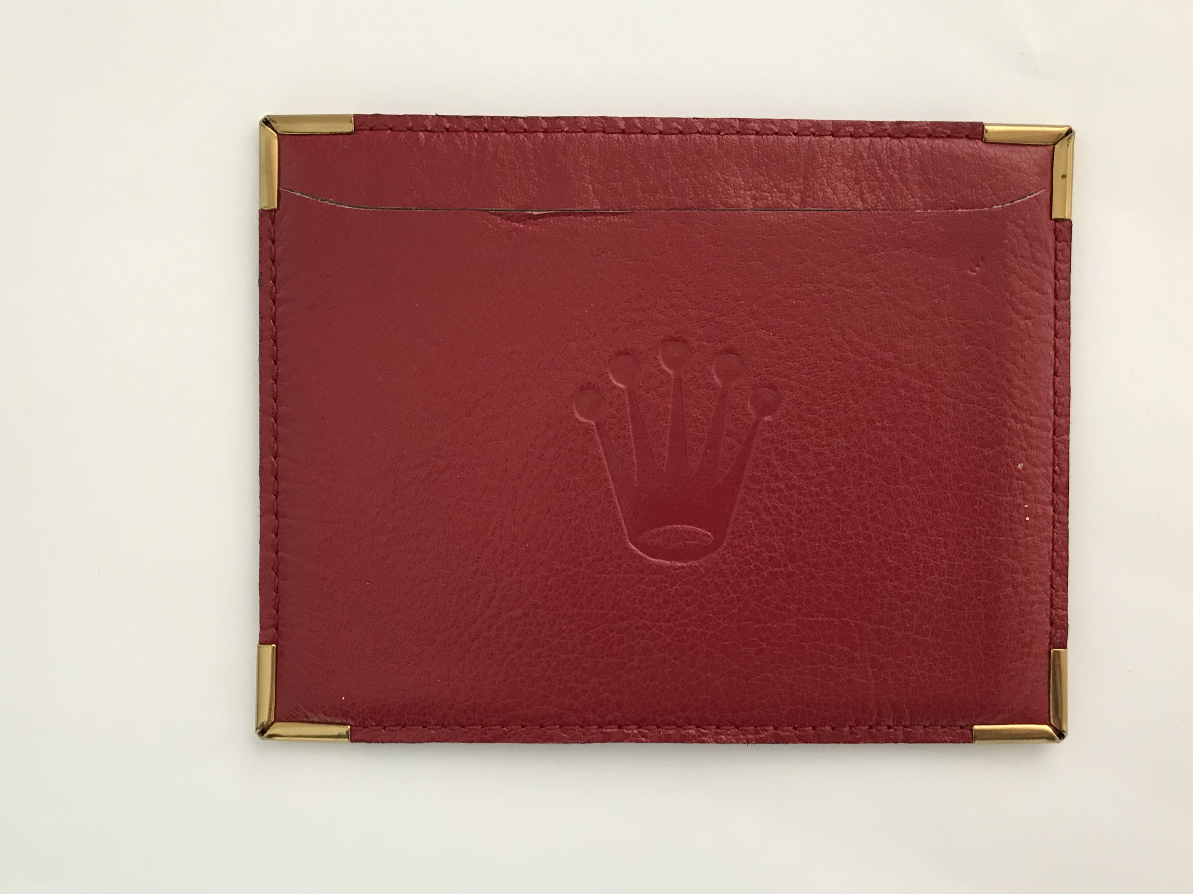Vintage Rolex leather red card holder - Rolex