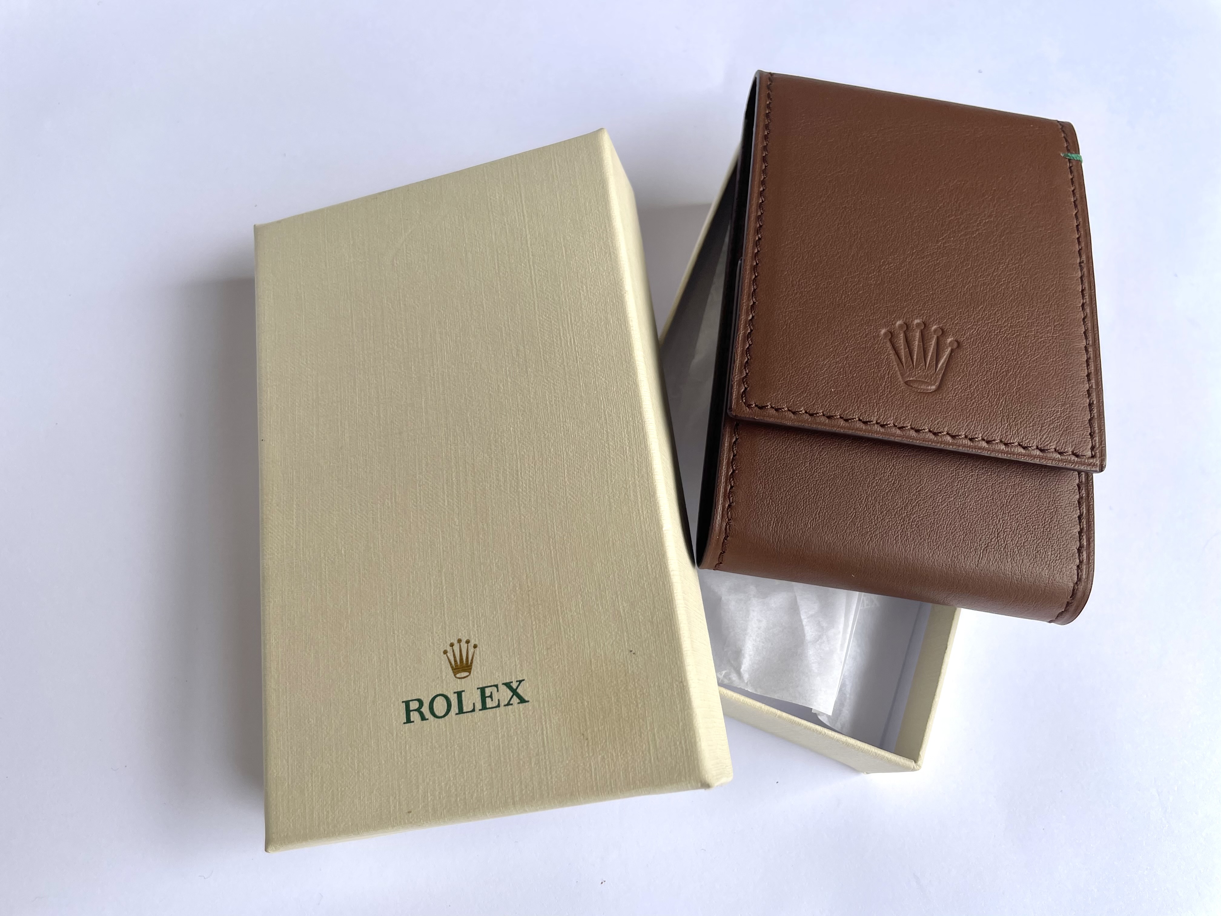 rolex leather travel pouch