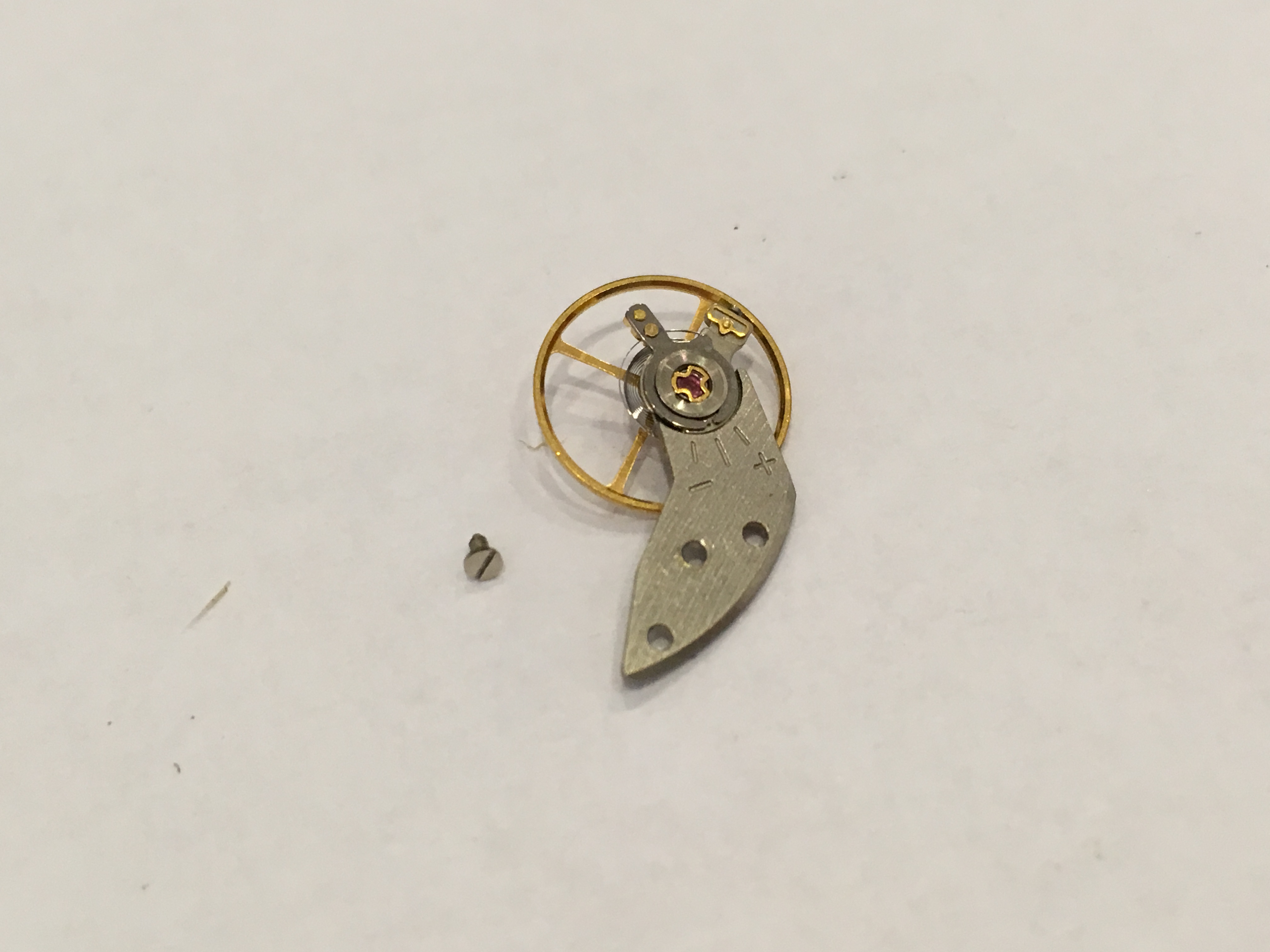 Seiko 6309A balance wheel with bridge part - Seiko