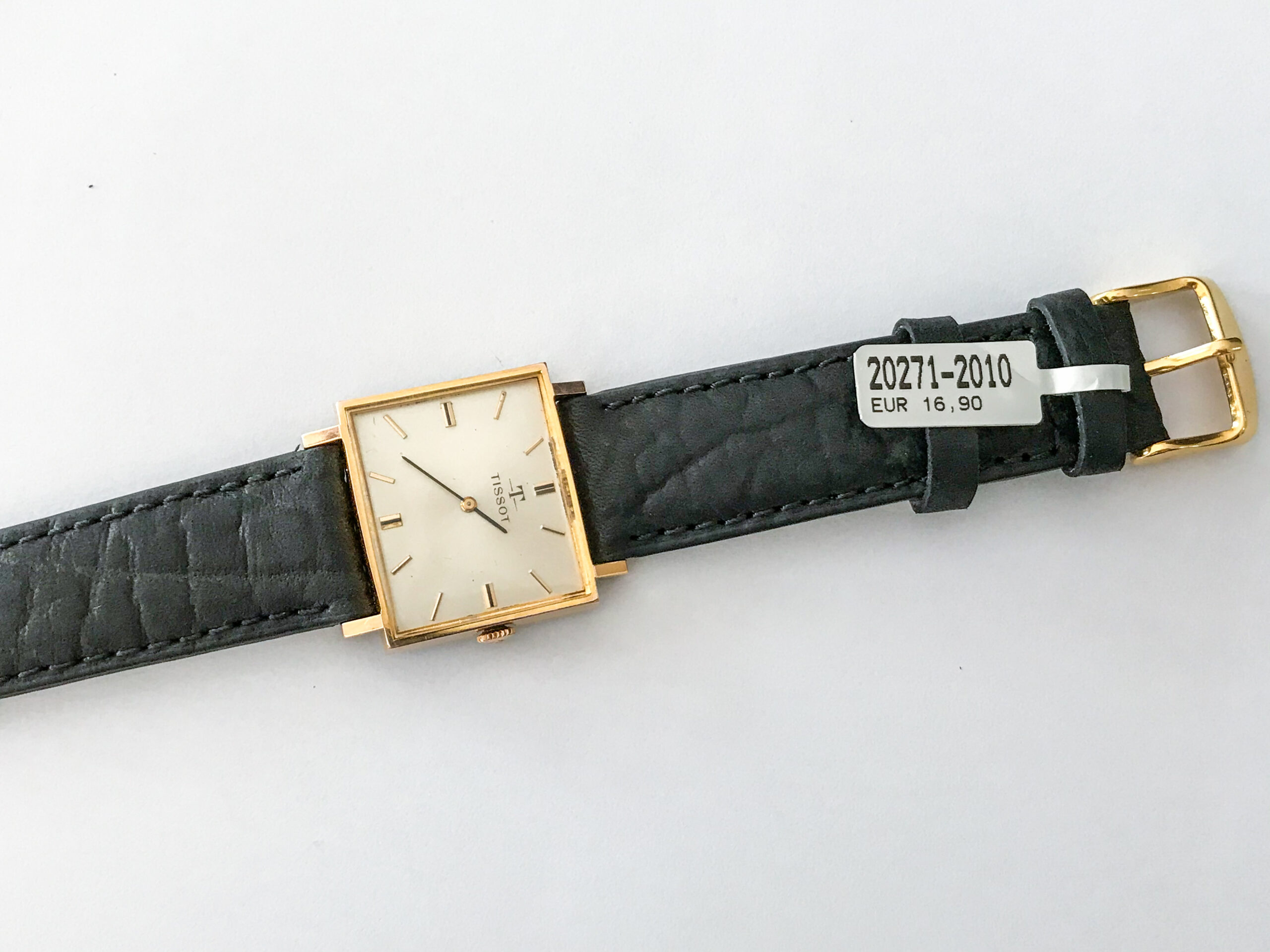 Vintage Tissot square gold plated watch manual-winding movement - Tissot