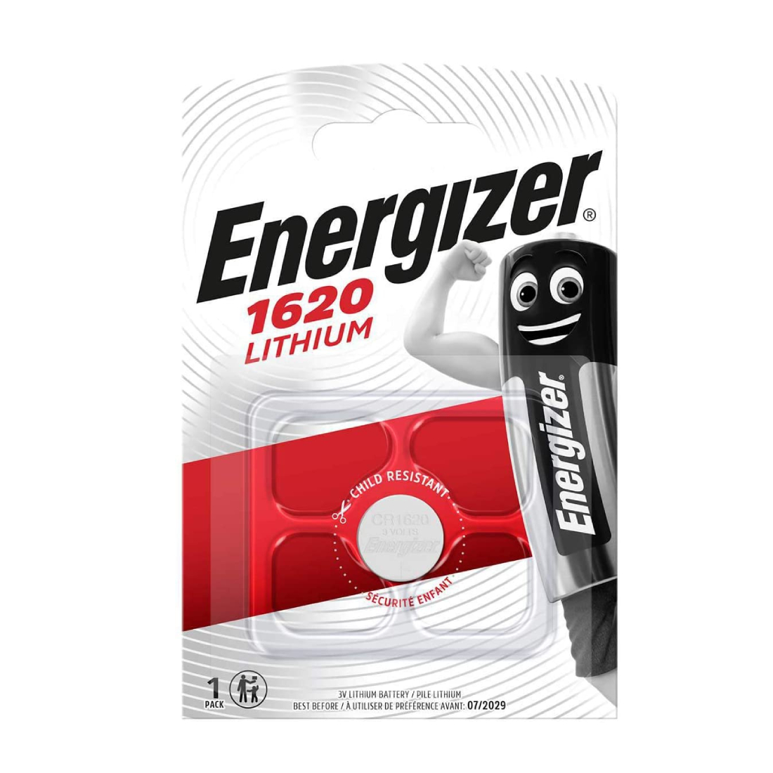 Energizer 3V Lithium Battery - CR1620