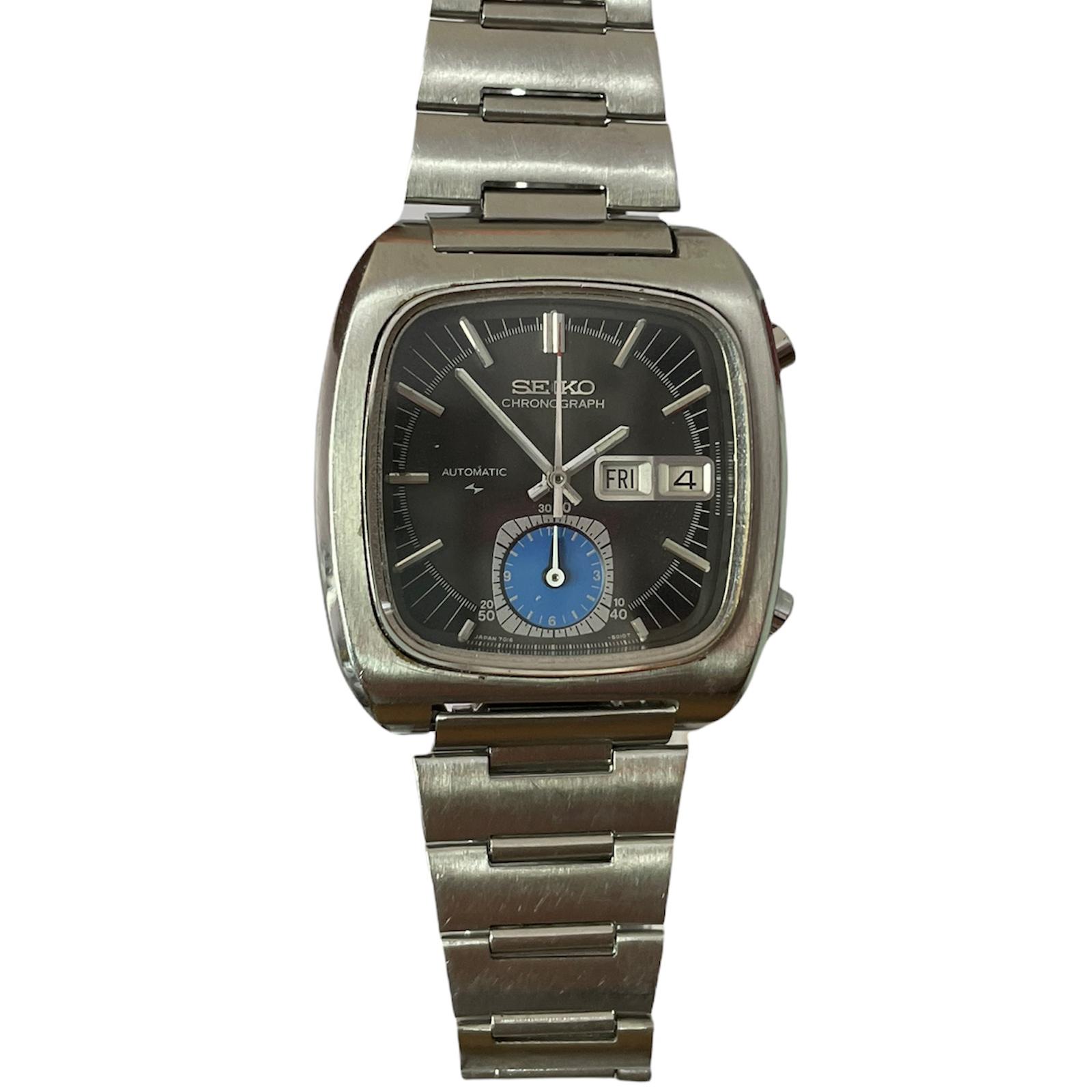 Seiko Monaco chronograph men's watch 7016-5011 219667